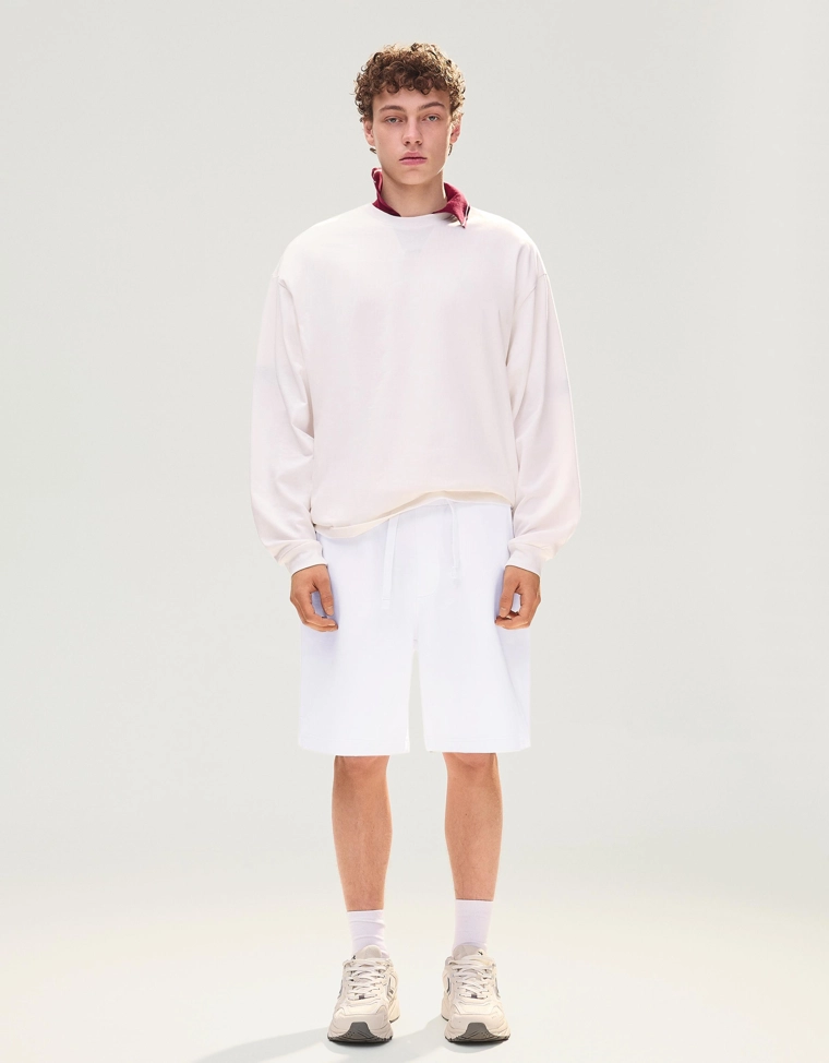 Базовые шорты-бермуды из мягкой ткани