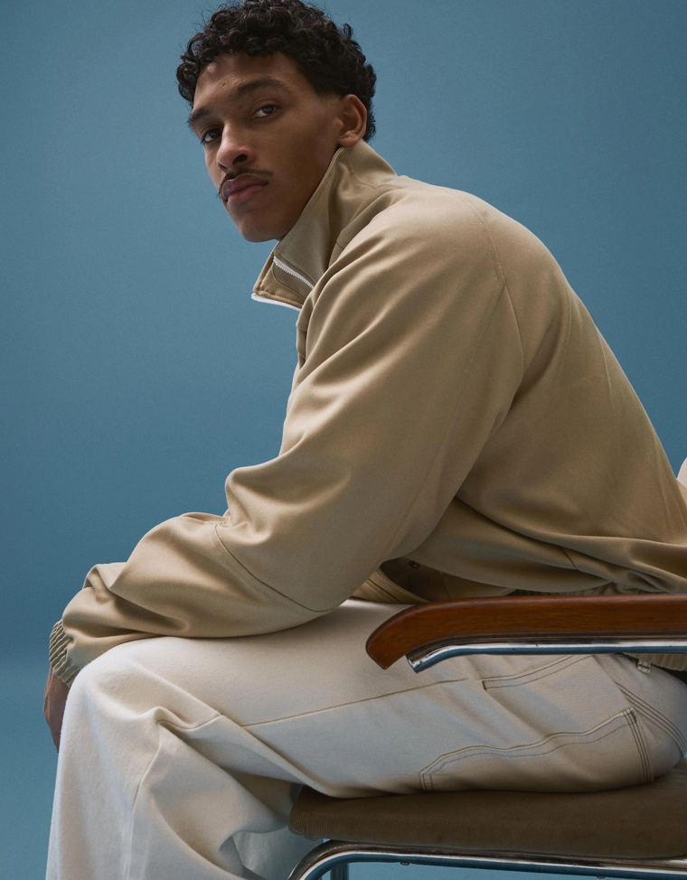 Куртка на молнии с принтом