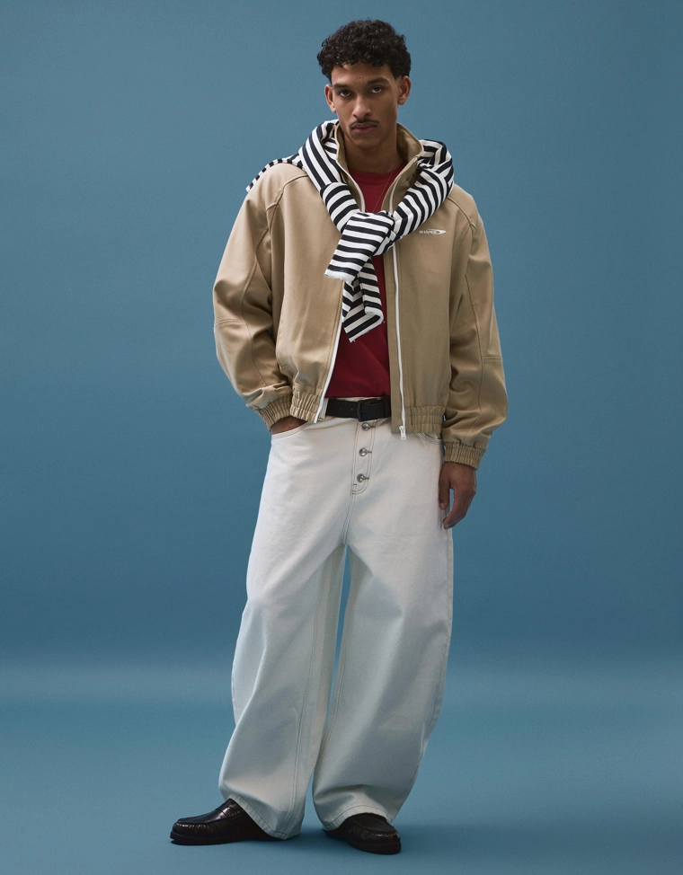 Куртка на молнии с принтом