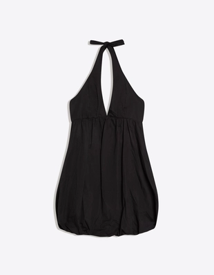 Платье-баллон мини из поплина- Заказать в России