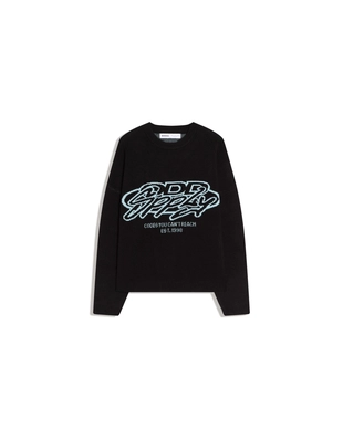 Жаккардовый свитер с принтом- Заказать в России