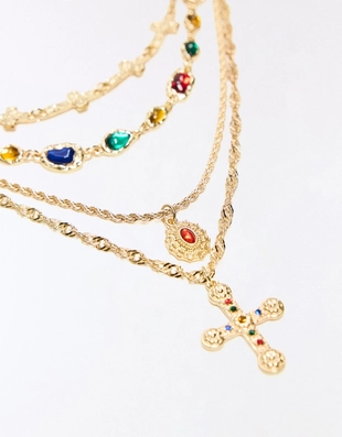 Набор из 4 цепочек с подвесками- Заказать в России