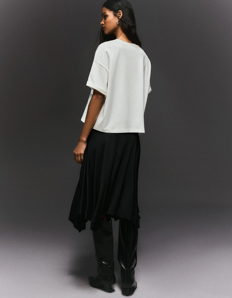 Футболка с короткими рукавами и принтом