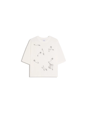 Футболка с короткими рукавами и принтом- Заказать в России