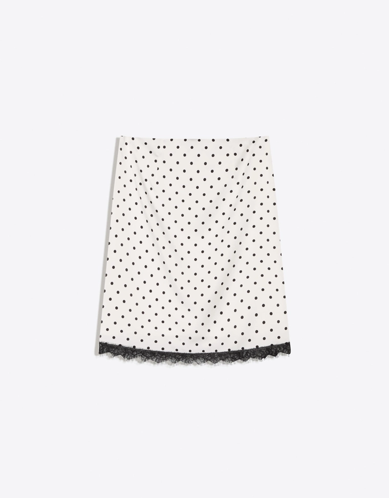 Мини-юбка из сатина