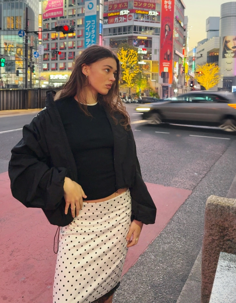 Мини-юбка из сатина