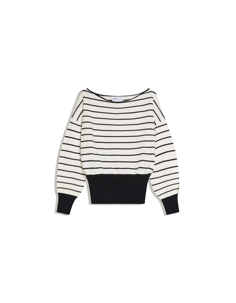 Асимметричный свитер с принтом