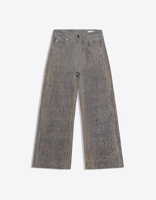 Джинсы прямого кроя с низкой посадкой и рельефной текстурой- Заказать в России