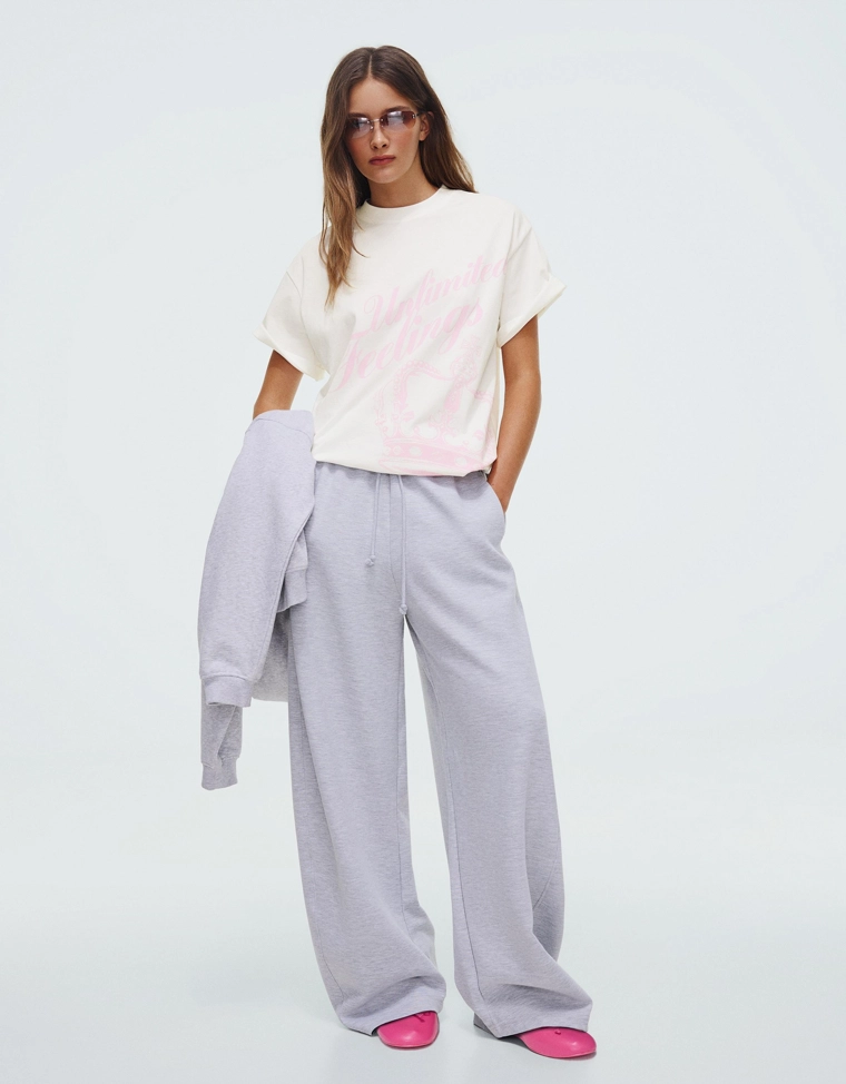 Футболка с короткими рукавами и принтом