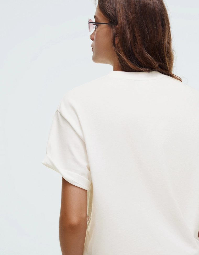 Футболка с короткими рукавами и принтом