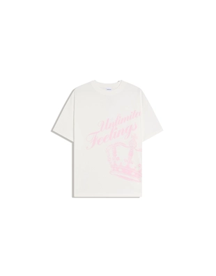 Футболка с короткими рукавами и принтом- Заказать в России