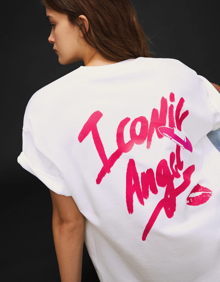 Футболка с короткими рукавами и принтом