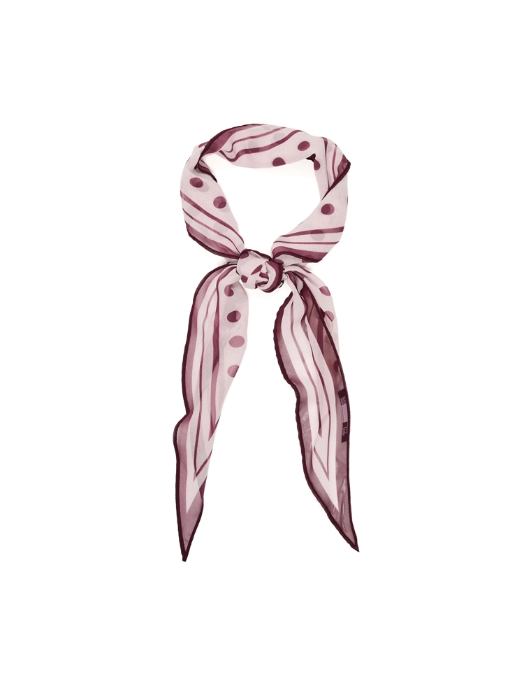 Платок-косынка в горошек