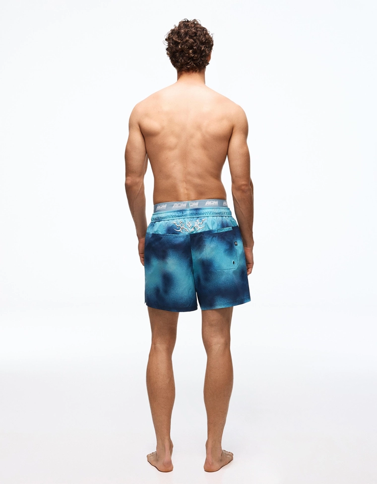 Плавки свободного кроя с принтом