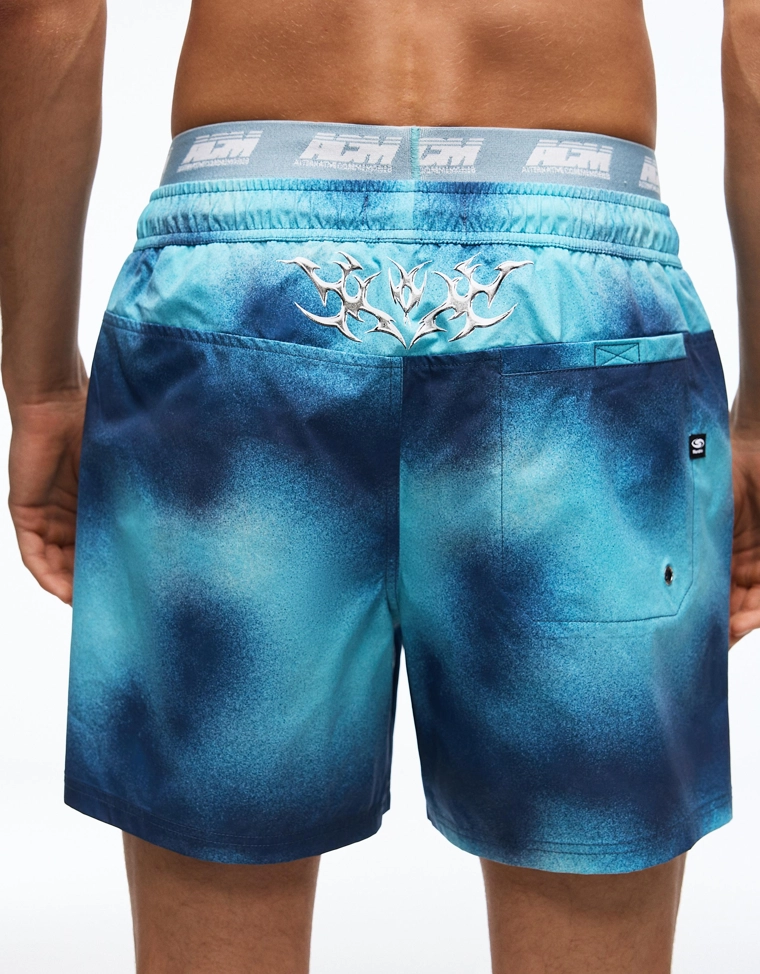 Плавки свободного кроя с принтом