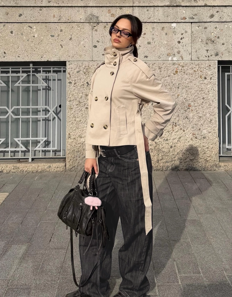 Джинсы baggy barrel с низкой посадкой