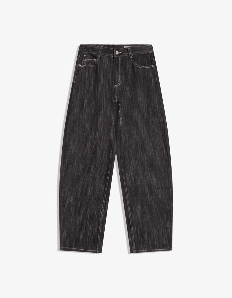 Джинсы baggy barrel с низкой посадкой