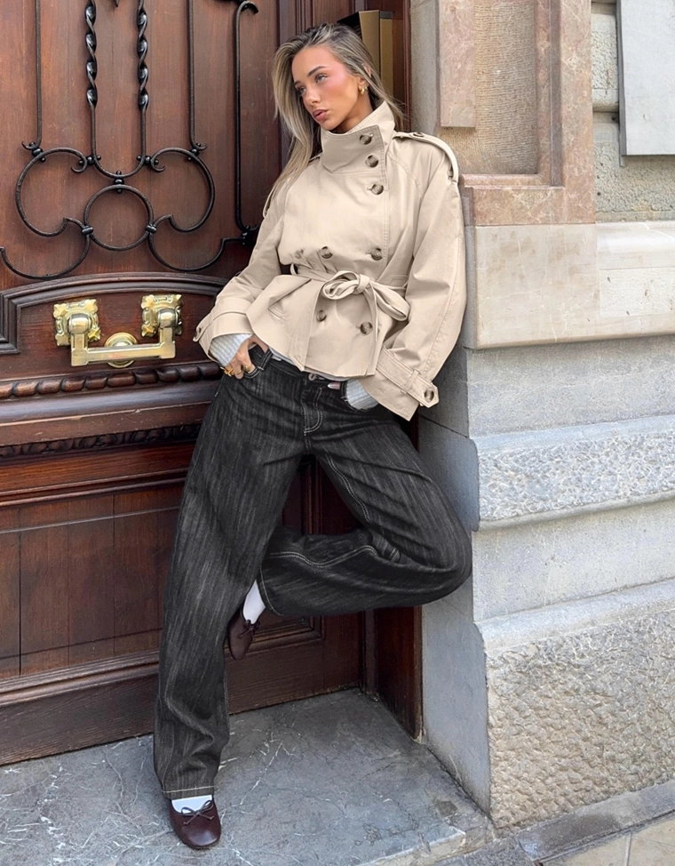 Джинсы baggy barrel с низкой посадкой