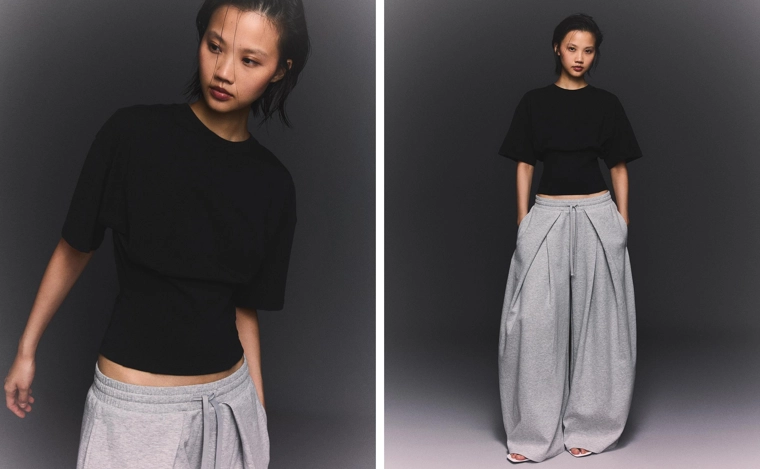 Футболка с короткими рукавами и корсетным поясом