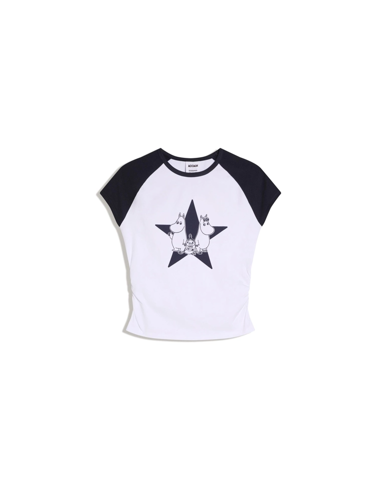 Футболка с короткими рукавами с принтом «Муми-тролли»