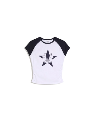 Футболка с короткими рукавами с принтом «муми-тролли»- Заказать в России