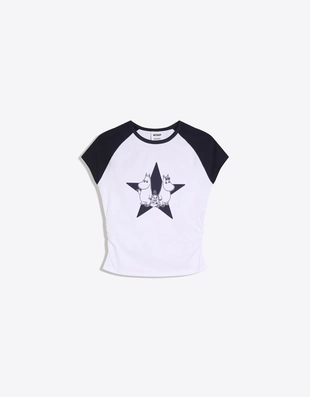 Футболка с короткими рукавами с принтом «муми-тролли»- Заказать в России