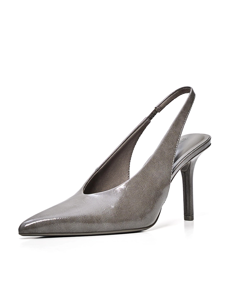 Туфли с открытой пяткой на каблуке