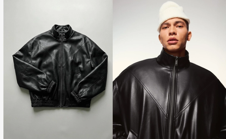 Куртка из искусственной кожи