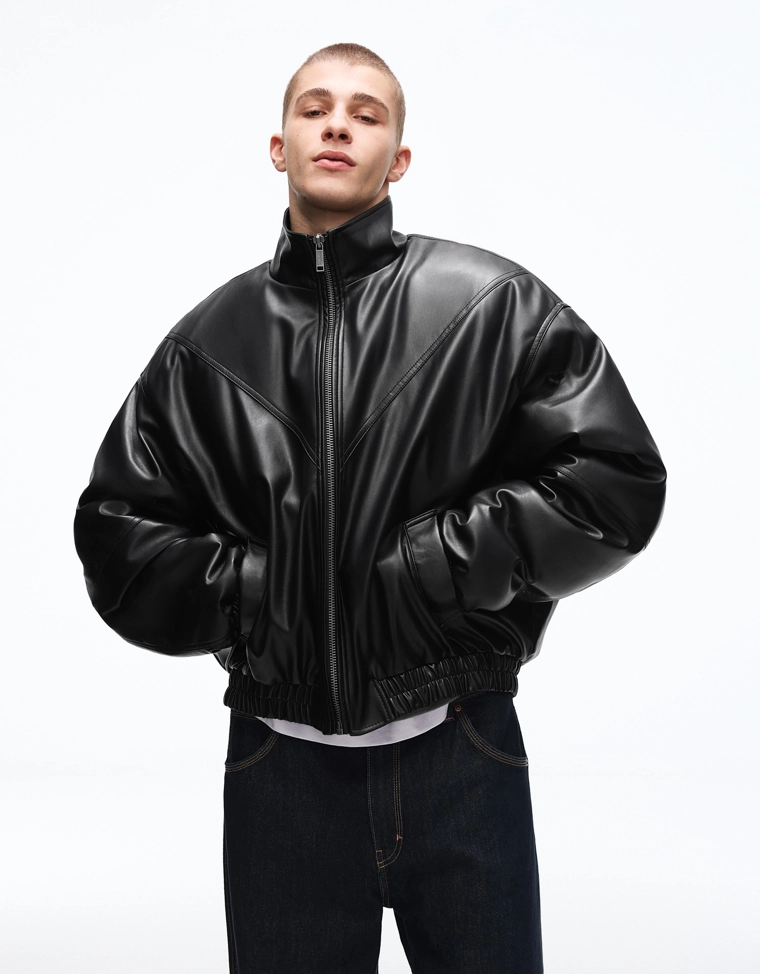 Куртка из искусственной кожи