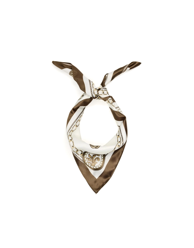 Сатиновый платок с принтом