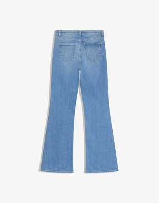 Расклешенные джинсы с высокой посадкой- Заказать в России