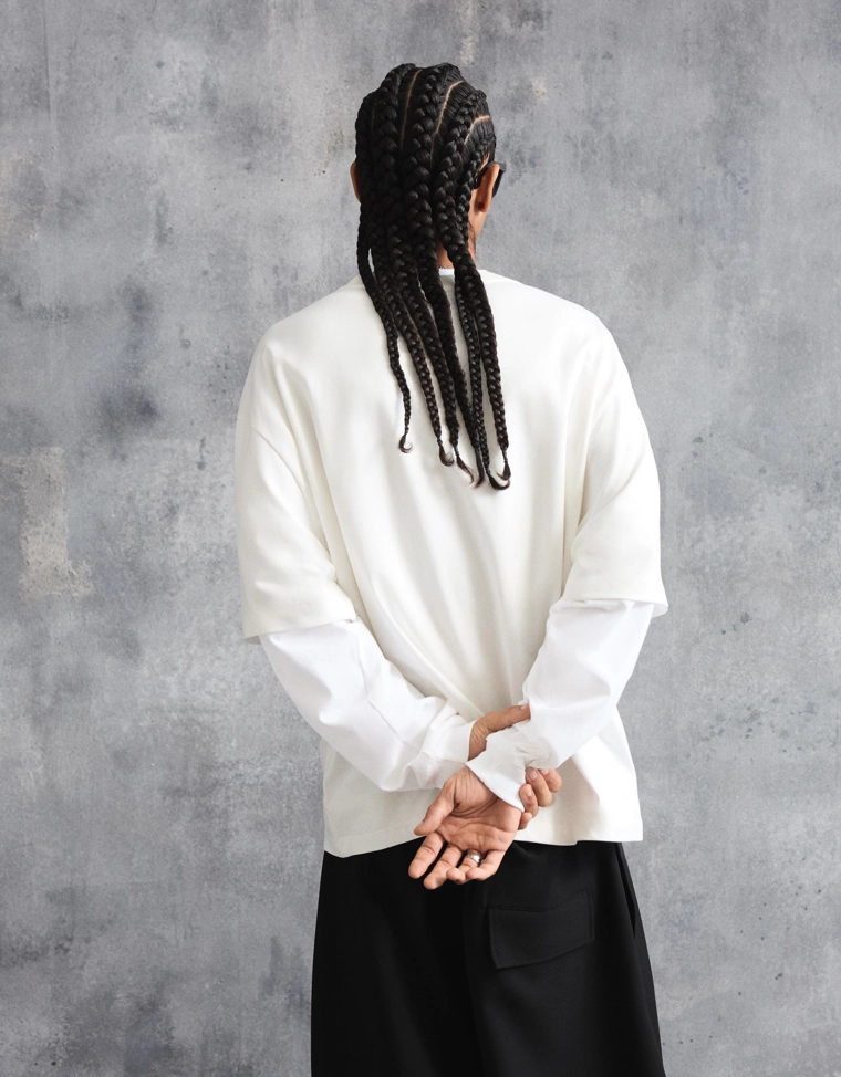 Футболка геометрического кроя с короткими рукавами и принтом