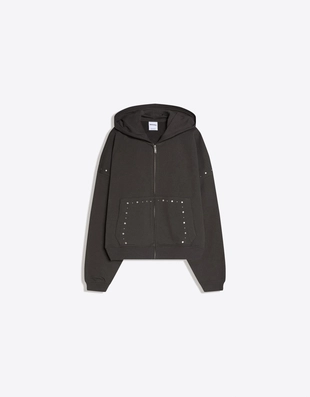 Худи на молнии с заклепками- Заказать в России