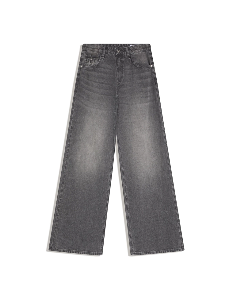 Джинсы-бойфренды с низкой посадкой из вельветовой ткани