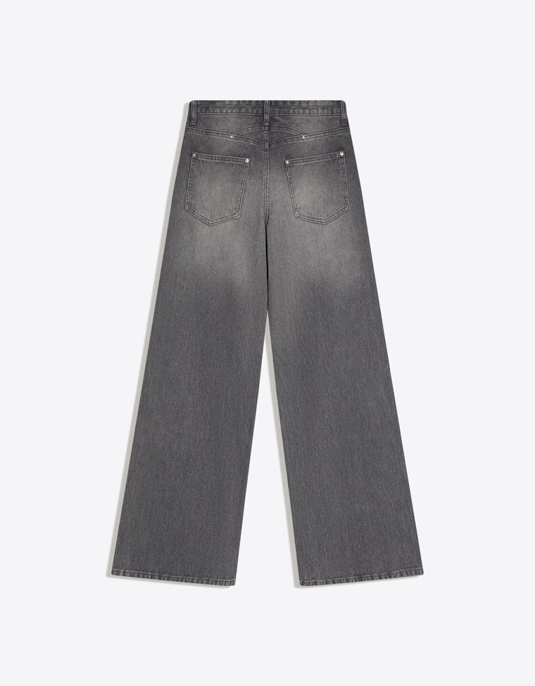 Джинсы-бойфренды с низкой посадкой из вельветовой ткани