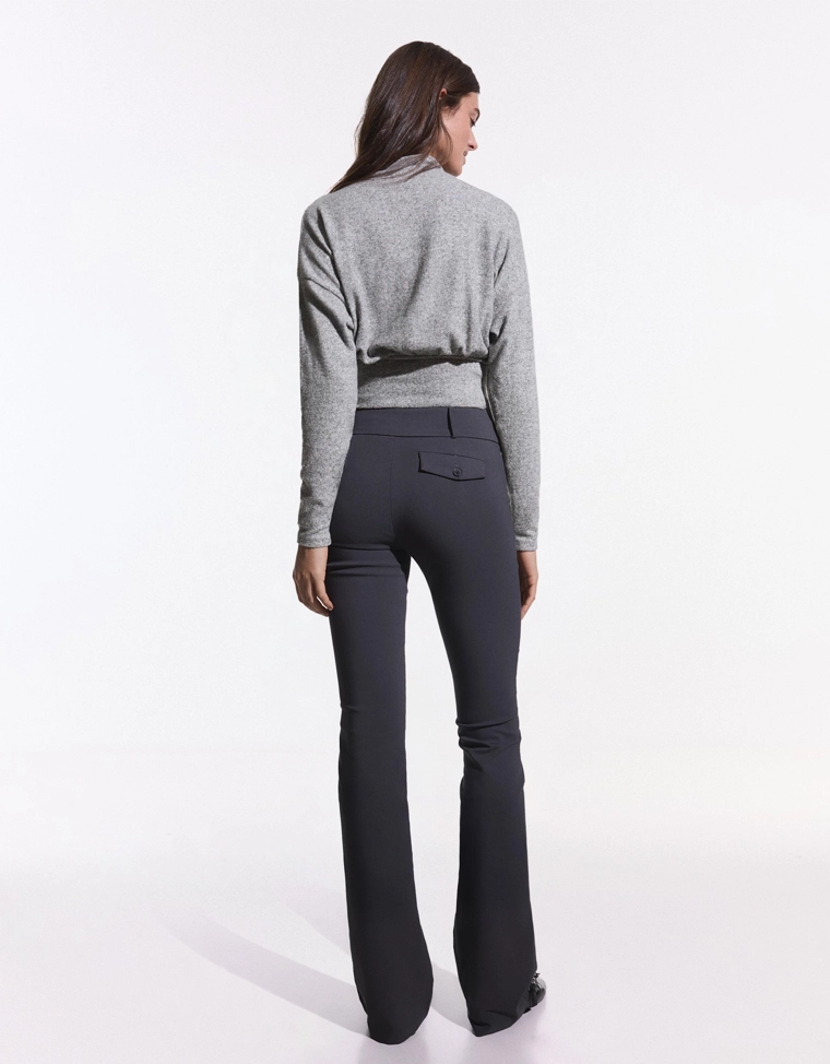 Джемпер с воротником-стойкой