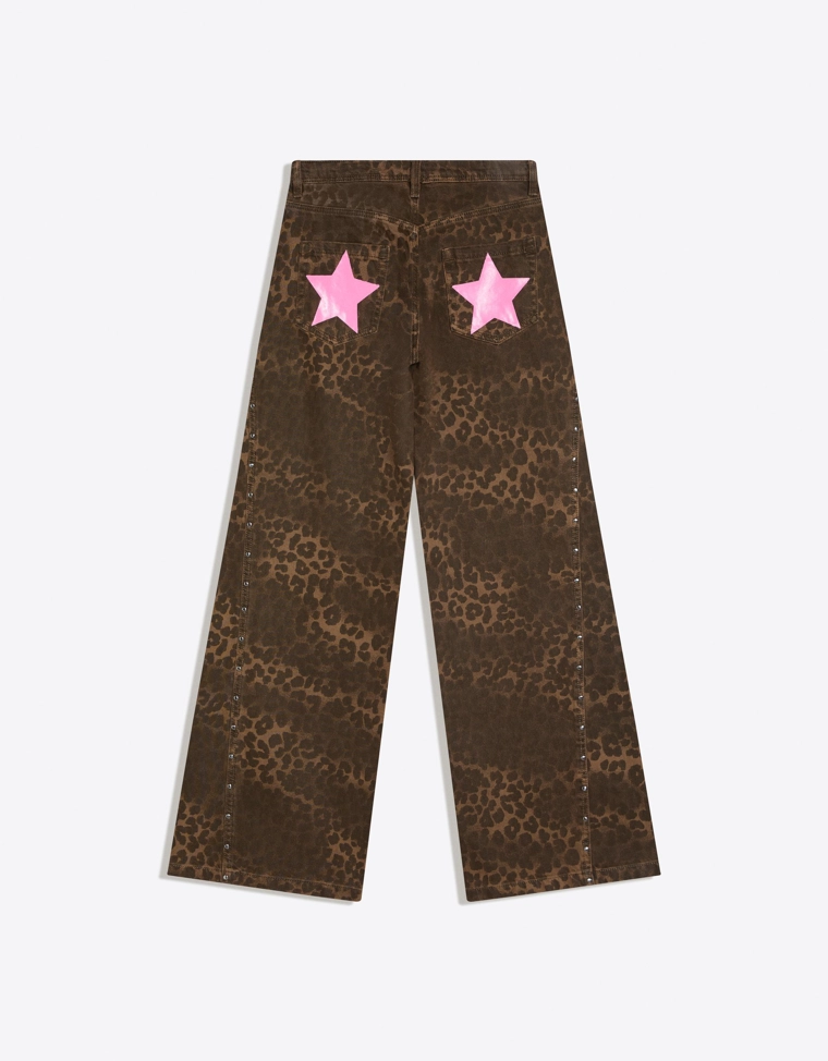 Брюки прямого кроя из твила