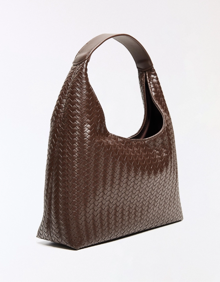 Плетеная сумка-мешок