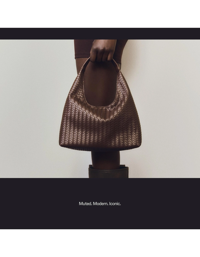 Плетеная сумка-мешок