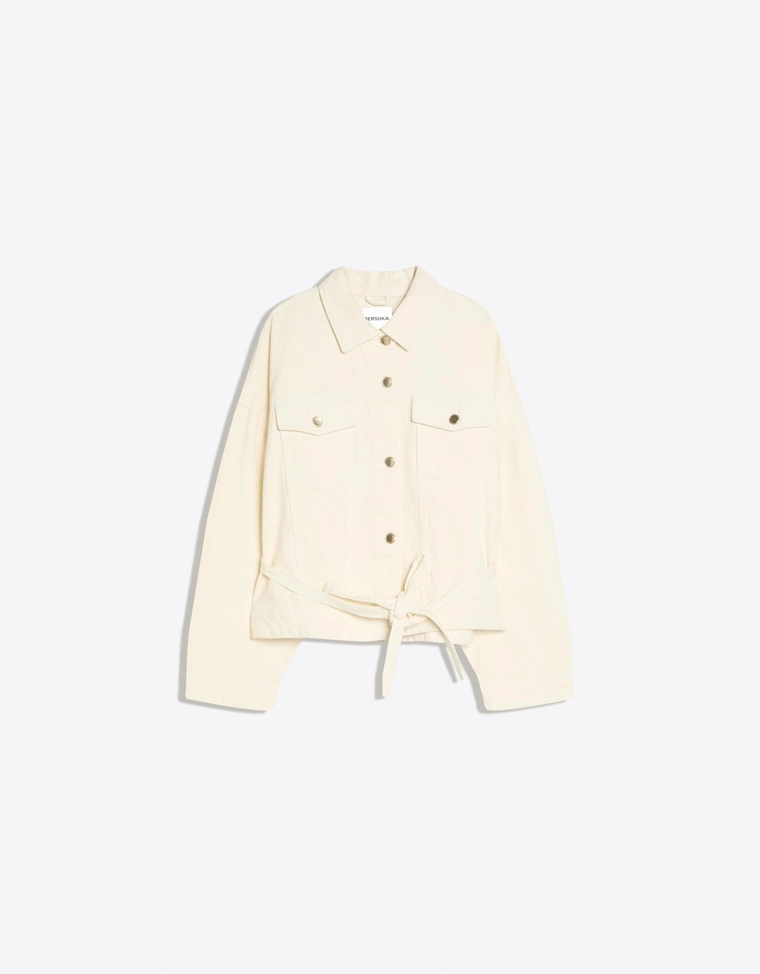 Джинсовая куртка оверсайз