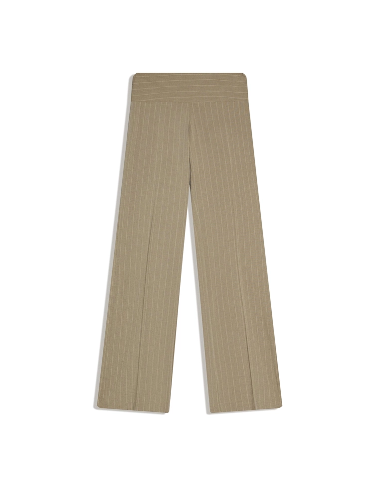 Брюки с широким поясом и низкой посадкой