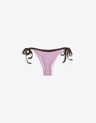 Плавки-бикини бразильяно с контрастными деталями- Заказать в России