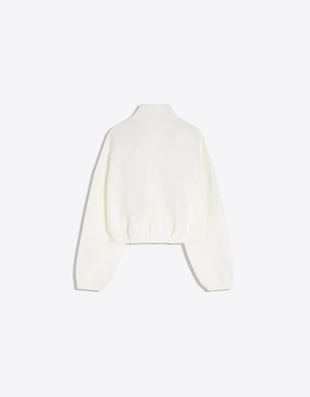 BALLOON NEOPRENE EFFECT ZIP SWEATSHIRT- Заказать в России