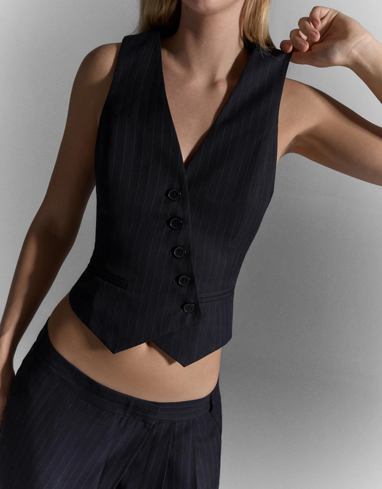 Жилет в полоску