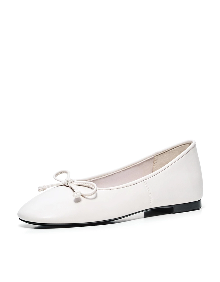 Балетки с бантом