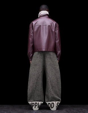 Брюки BARREL с принтом по низу- Заказать в России