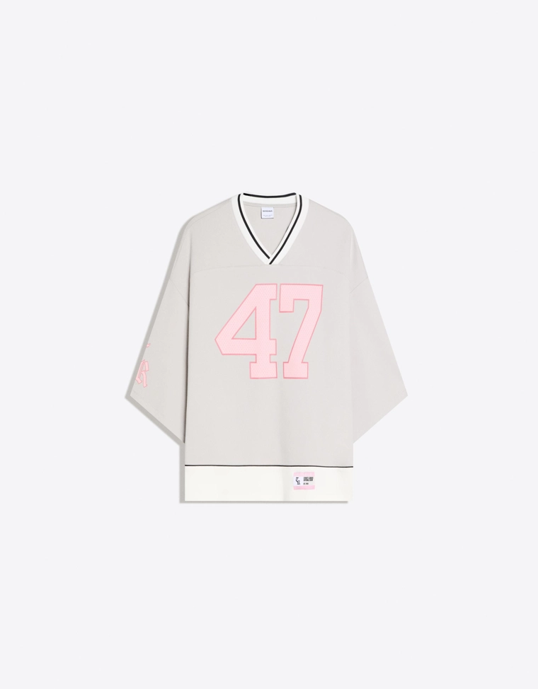 Спортивная футболка с короткими рукавами и принтом