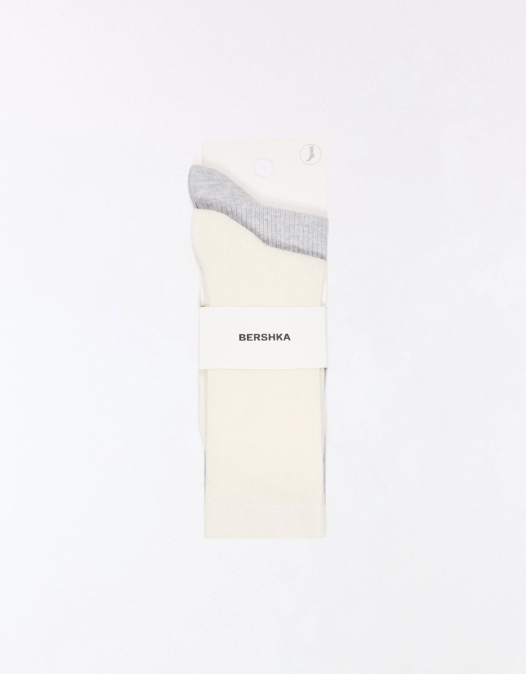 Базовые носки в рубчик