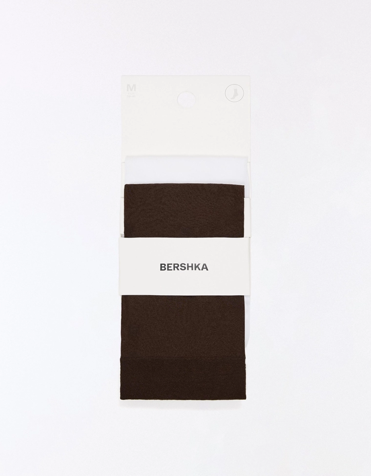 Носки в горошек с эффектом плюметти