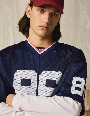 Лонгслив из сетчатой ткани- Заказать в России